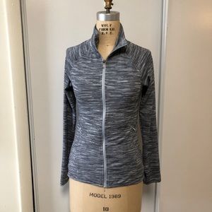 Champion Grey Stripe Exercise / Workout / Running Jacket with Full Zipper